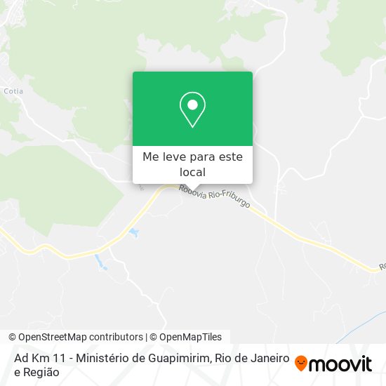 Ad Km 11 - Ministério de Guapimirim mapa