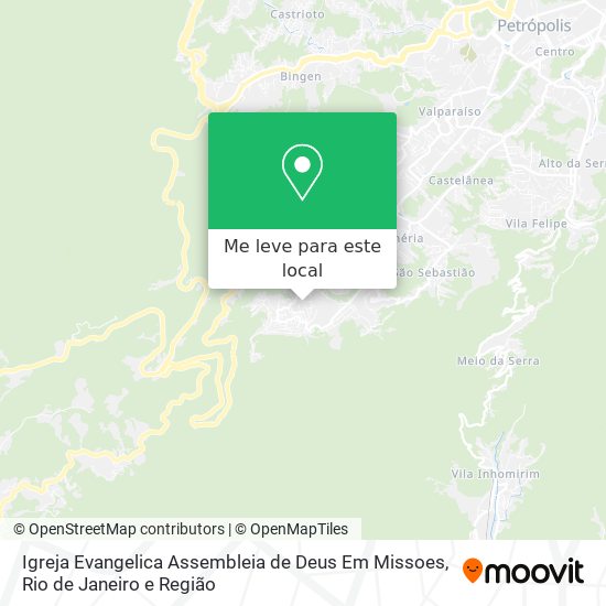 Igreja Evangelica Assembleia de Deus Em Missoes mapa