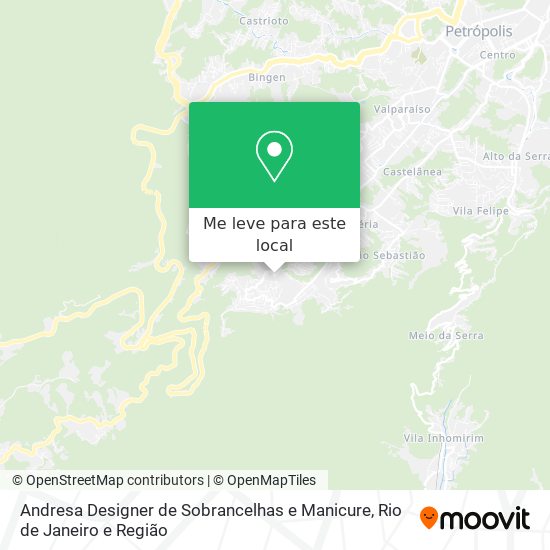 Andresa Designer de Sobrancelhas e Manicure mapa