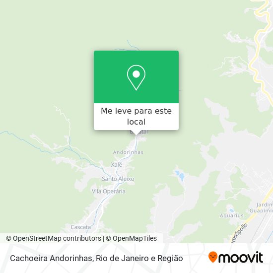 Cachoeira Andorinhas mapa