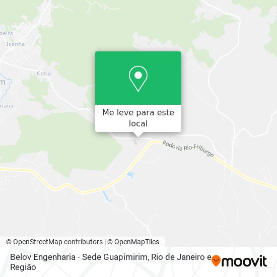 Belov Engenharia - Sede Guapimirim mapa