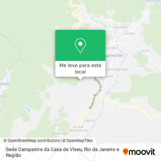 Sede Campestre da Casa de Viseu mapa