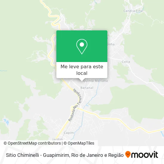 Sítio Chiminelli - Guapimirim mapa