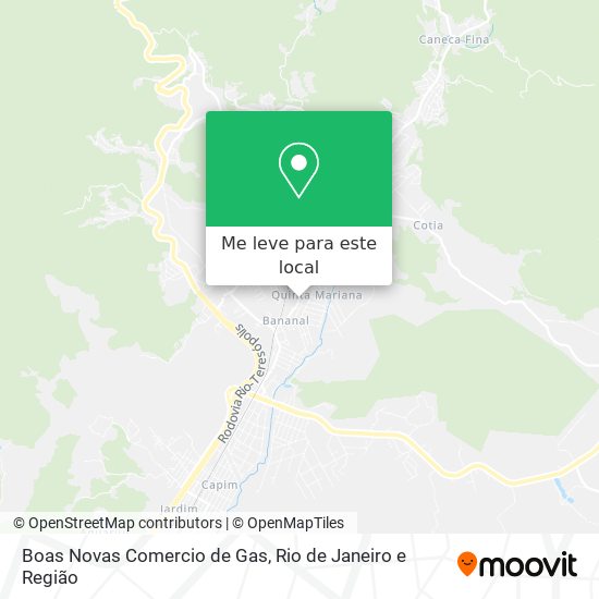 Boas Novas Comercio de Gas mapa