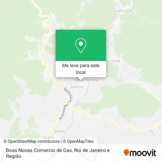 Boas Novas Comercio de Gas mapa