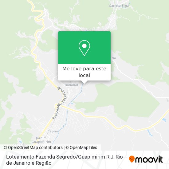 Loteamento Fazenda Segredo / Guapimirim R.J mapa
