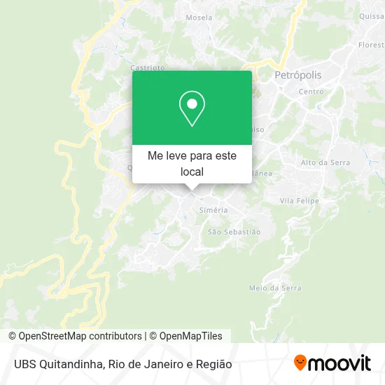 UBS Quitandinha mapa