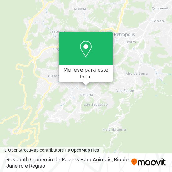 Rospauth Comércio de Racoes Para Animais mapa