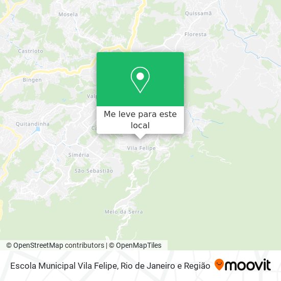 Escola Municipal Vila Felipe mapa