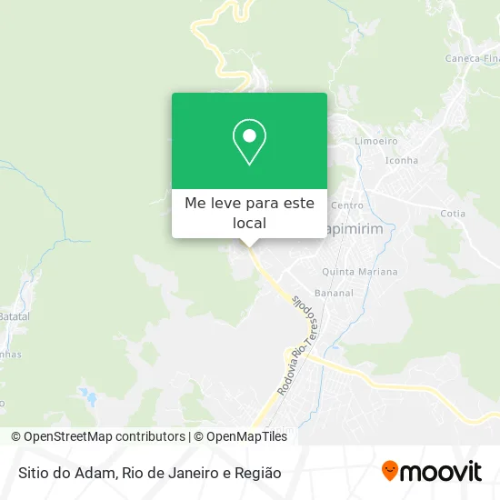 Sitio do Adam mapa