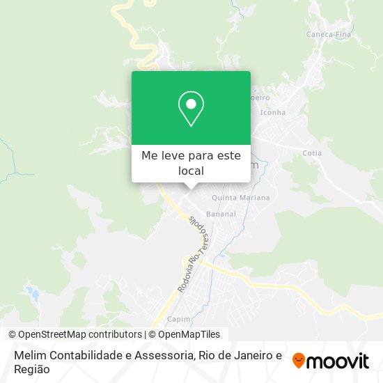 Melim Contabilidade e Assessoria mapa