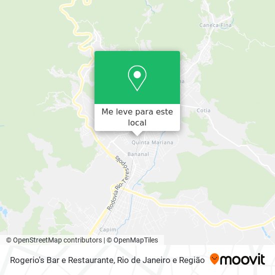Rogerio's Bar e Restaurante mapa