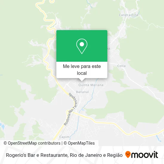 Rogerio's Bar e Restaurante mapa