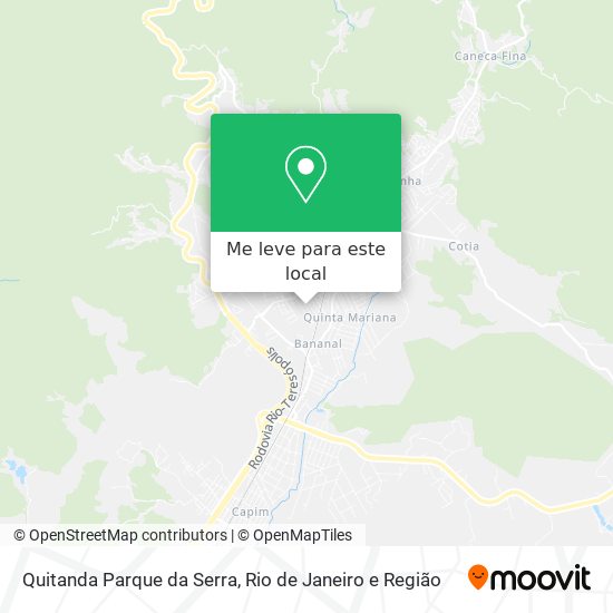 Quitanda Parque da Serra mapa