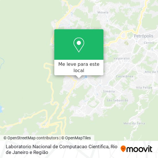 Laboratorio Nacional de Computacao Cientifica mapa