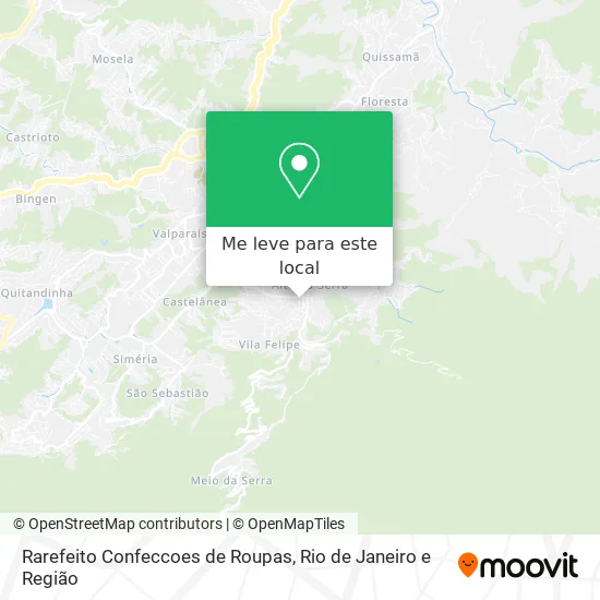Rarefeito Confeccoes de Roupas mapa