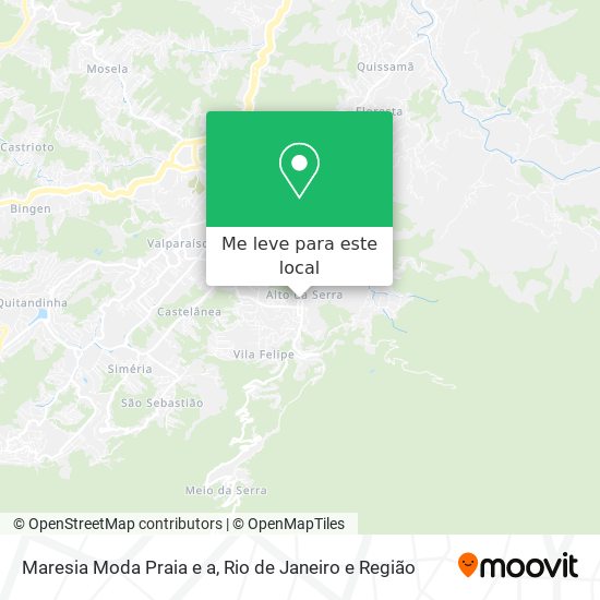 Maresia Moda Praia e a mapa
