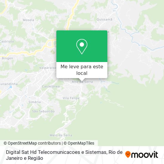 Digital Sat Hd Telecomunicacoes e Sistemas mapa