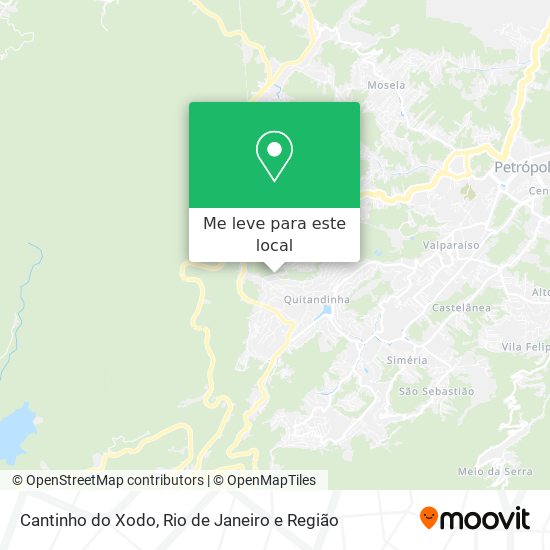 Cantinho do Xodo mapa