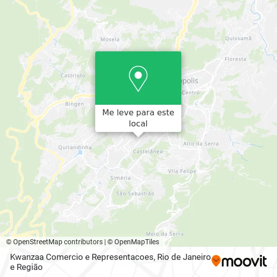 Kwanzaa Comercio e Representacoes mapa