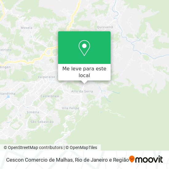 Cescon Comercio de Malhas mapa
