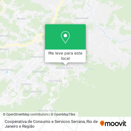 Cooperativa de Consumo e Servicos Serrana mapa