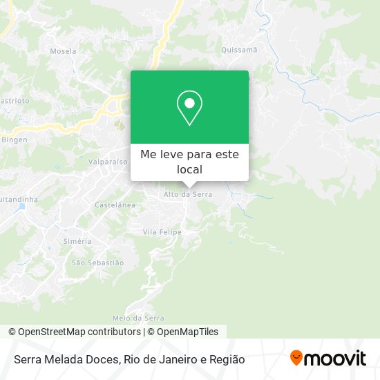 Serra Melada Doces mapa