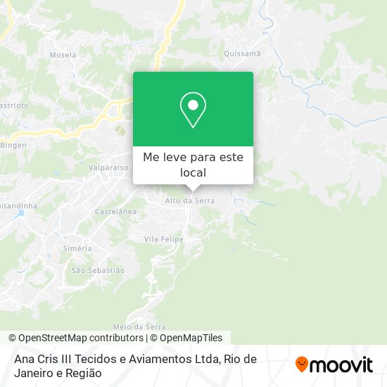Ana Cris III Tecidos e Aviamentos Ltda mapa