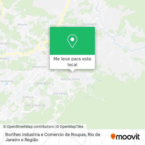 Borthec Industria e Comercio de Roupas mapa