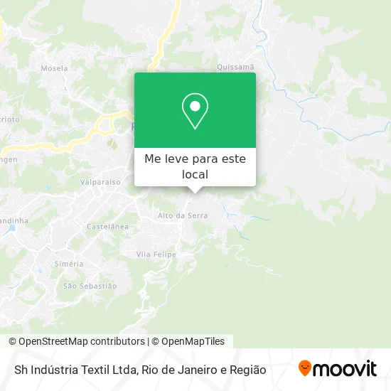 Sh Indústria Textil Ltda mapa