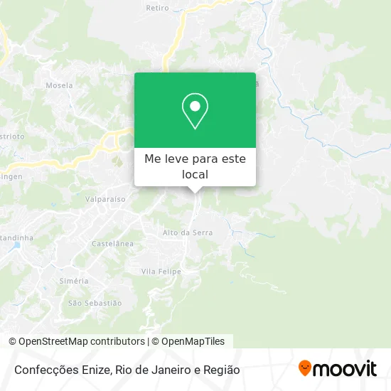 Confecções Enize mapa