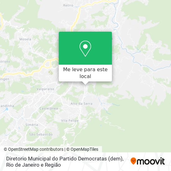 Diretorio Municipal do Partido Democratas (dem) mapa