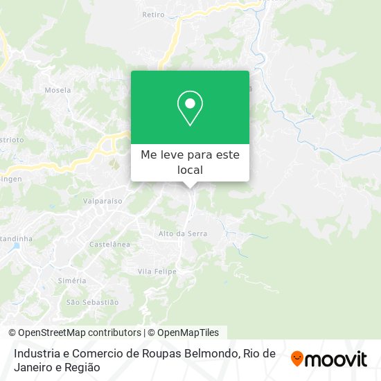 Industria e Comercio de Roupas Belmondo mapa