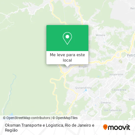 Oksman Transporte e Logistica mapa