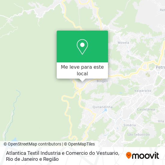 Atlantica Textil Industria e Comercio do Vestuario mapa