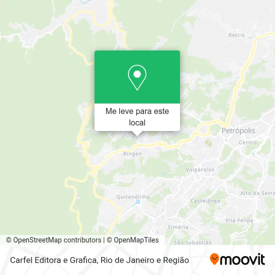 Carfel Editora e Grafica mapa