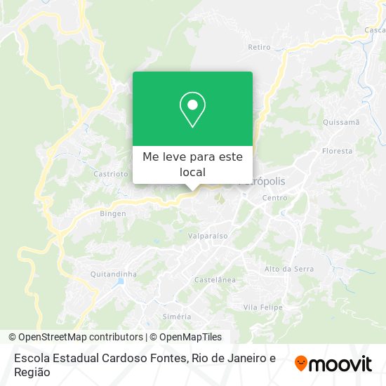 Escola Estadual Cardoso Fontes mapa