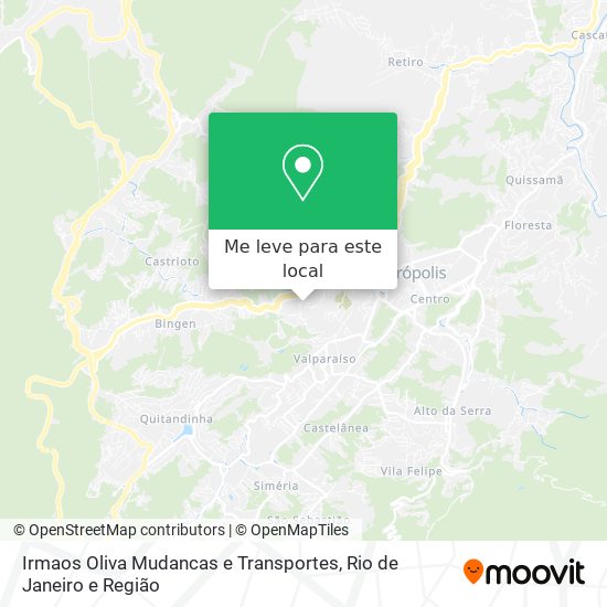 Irmaos Oliva Mudancas e Transportes mapa