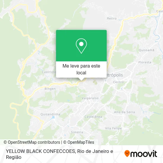 YELLOW BLACK CONFECCOES mapa