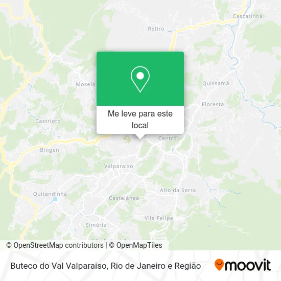 Buteco do Val Valparaiso mapa
