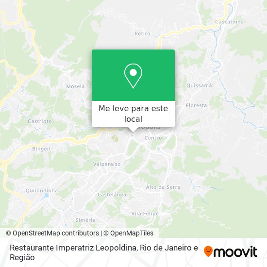 Restaurante Imperatriz Leopoldina mapa
