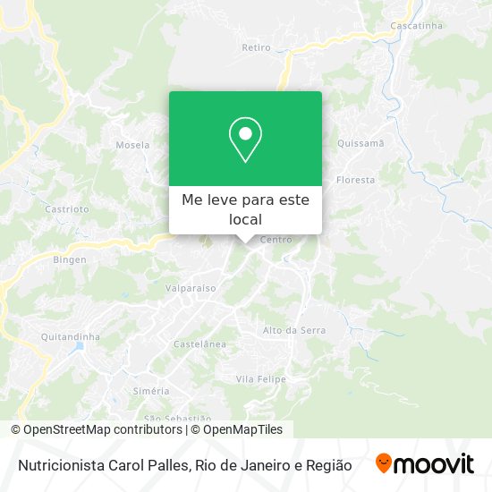 Nutricionista Carol Palles mapa