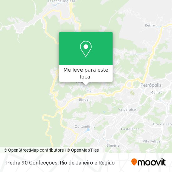 Pedra 90 Confecções mapa