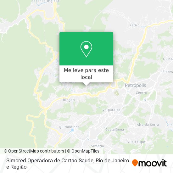 Simcred Operadora de Cartao Saude mapa