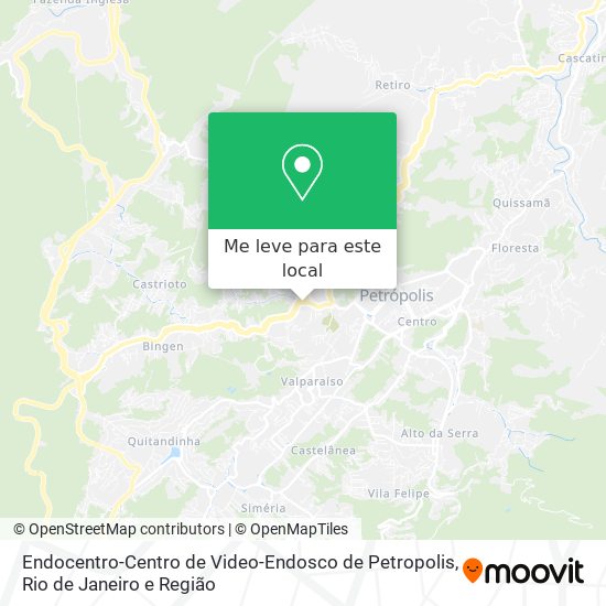 Endocentro-Centro de Video-Endosco de Petropolis mapa