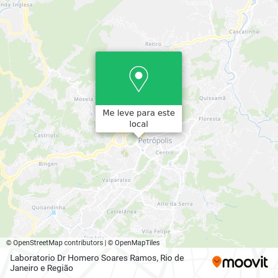 Laboratorio Dr Homero Soares Ramos mapa