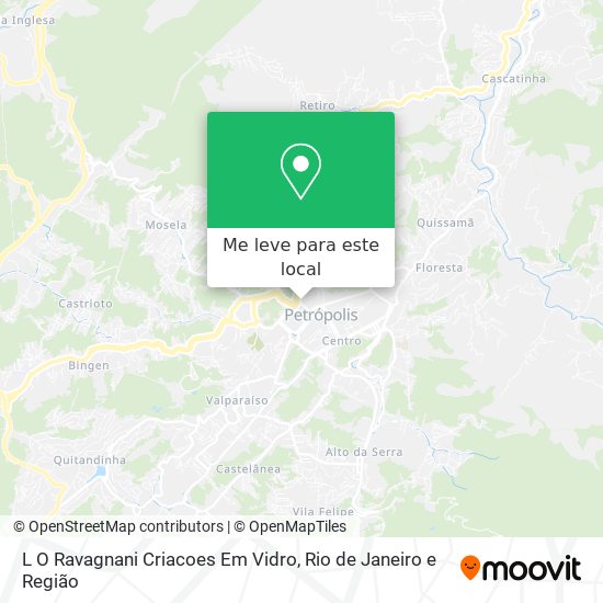 L O Ravagnani Criacoes Em Vidro mapa