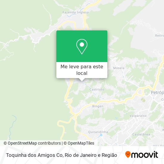 Toquinha dos Amigos Co mapa