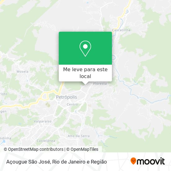 Açougue São José mapa