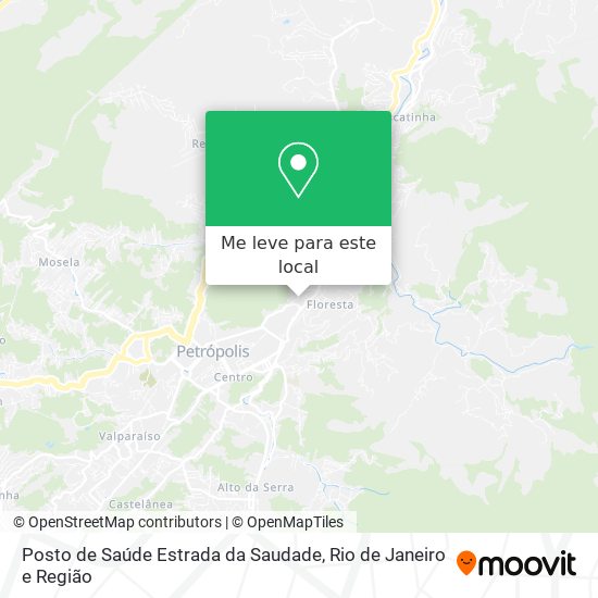 Posto de Saúde Estrada da Saudade mapa
